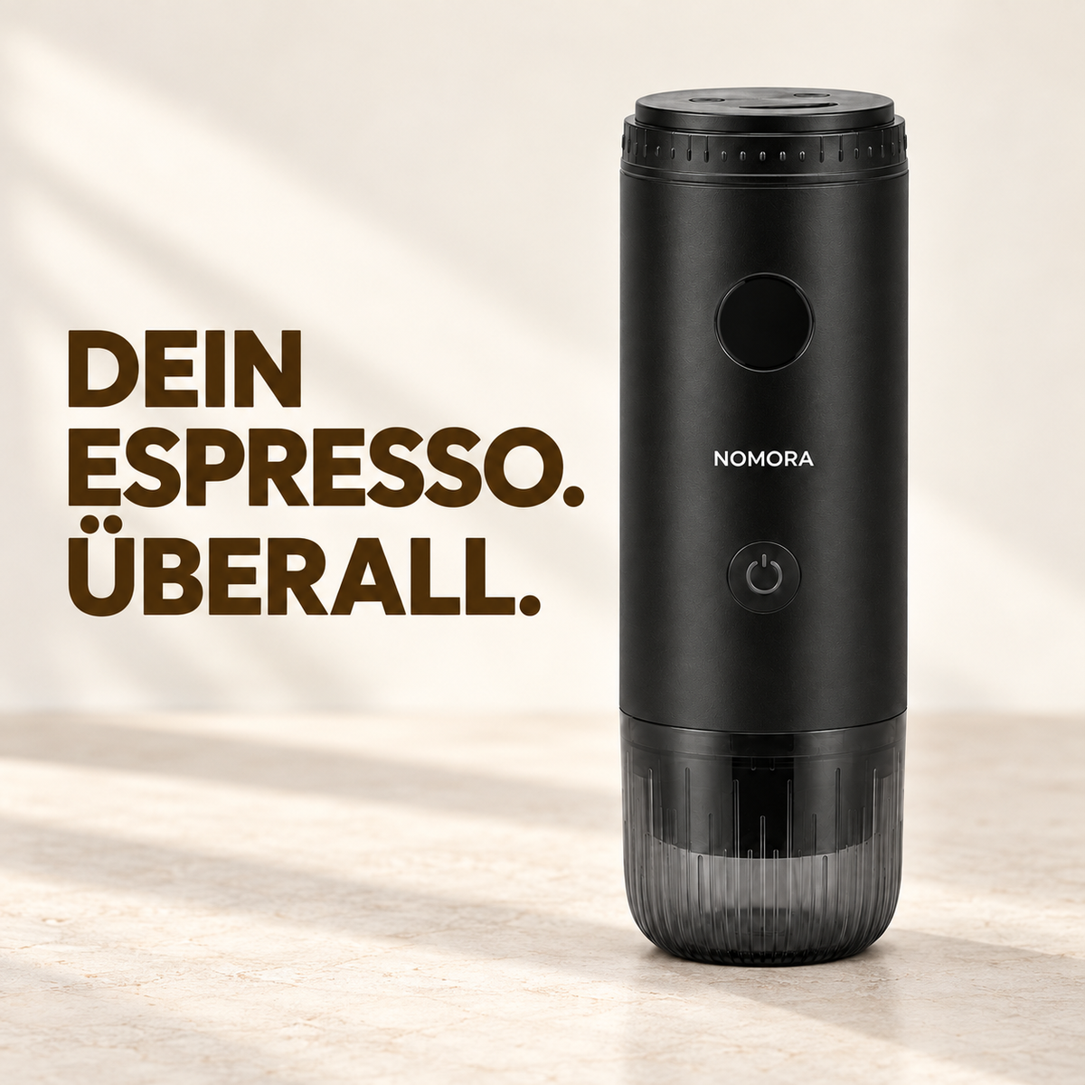 NOMORA™ – Tragbare 2-in-1-Espressomaschine für Abendteuer