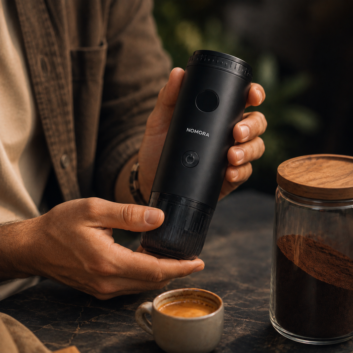 NOMORA™ Premium 2-in-1 Tragbare Espressomaschin